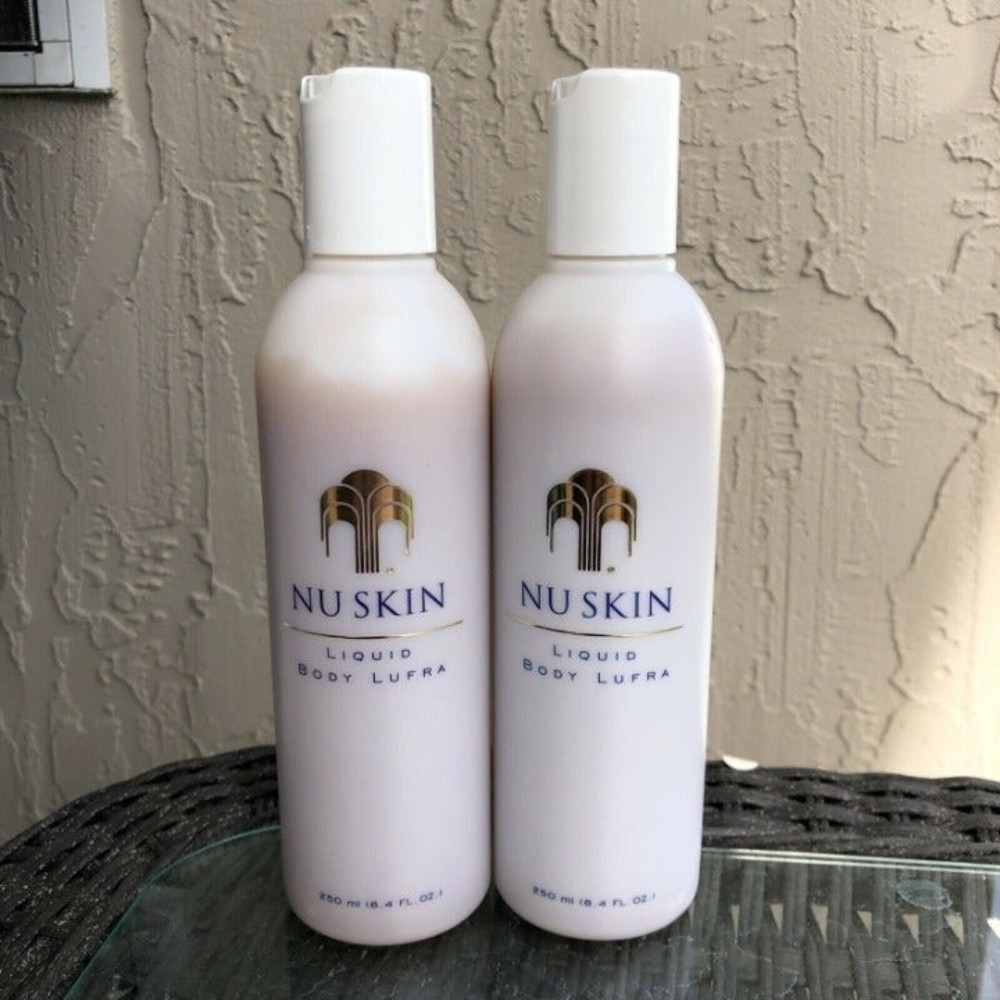 2 x Nu Skin Nuskin Liquid Body Lufra Cleanser 250ml/8.4 fl.oz